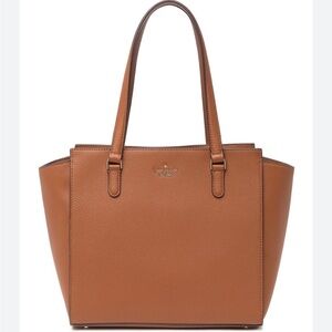 Kate Spade Jackson Medium Pebbled Leather Bag In Tan